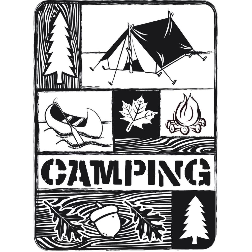 Darice Embossing Folder - Camping - The Stampers Hut