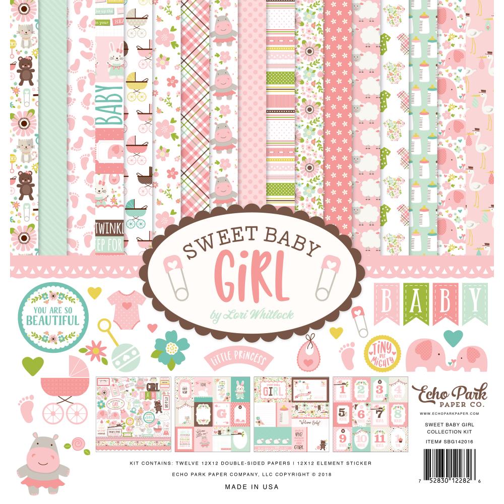 Echo Park 12x12 Cardstock Stickers - Sweet Baby - Boy - Elements