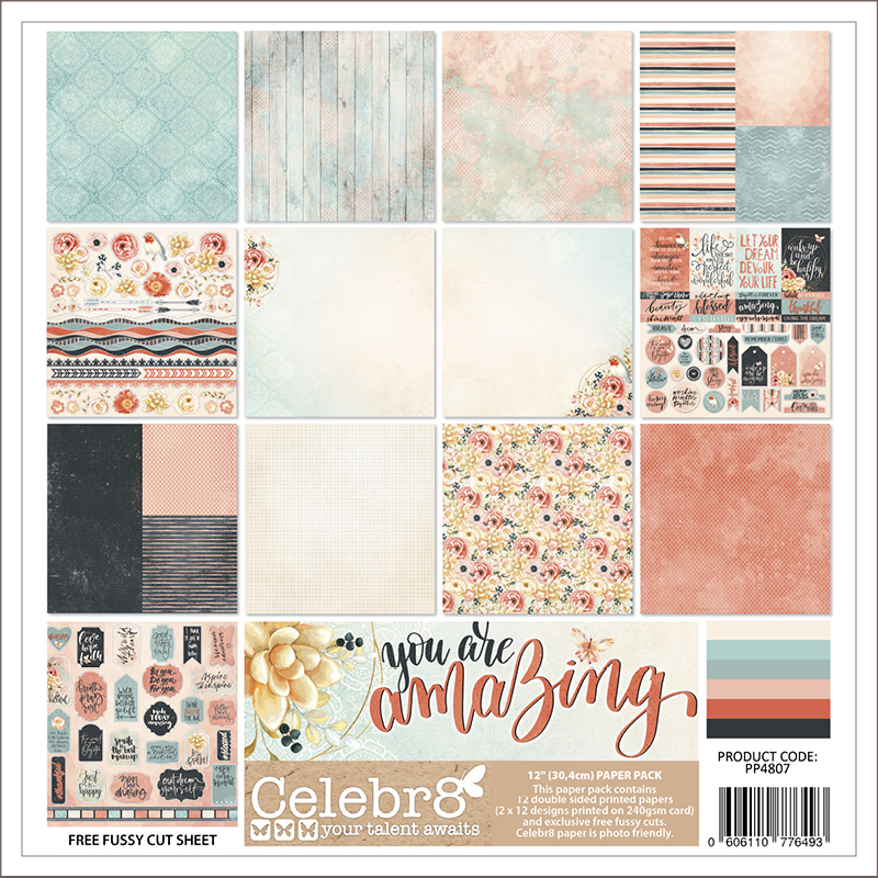 Celebr8 - Paper Pack - You Are Amazing - The Stampers Hut